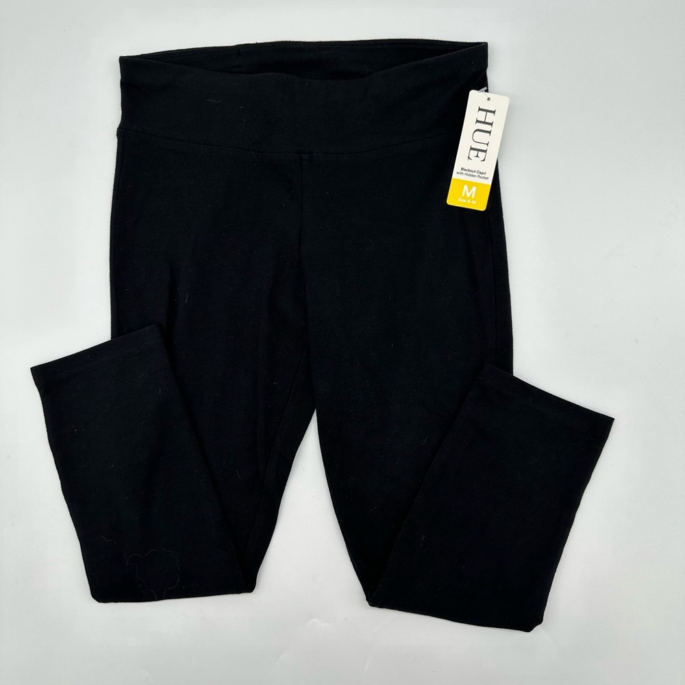 Hue Blackout Capri With Hidden Pocket Active Pants- 🩷BNWT🩷